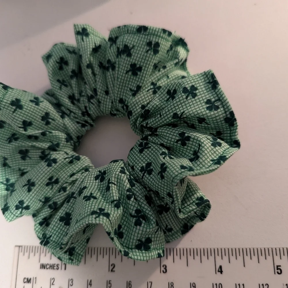 Handmade St Patrick's Day Set of 3 Scrunchies - Picture 2 of 2